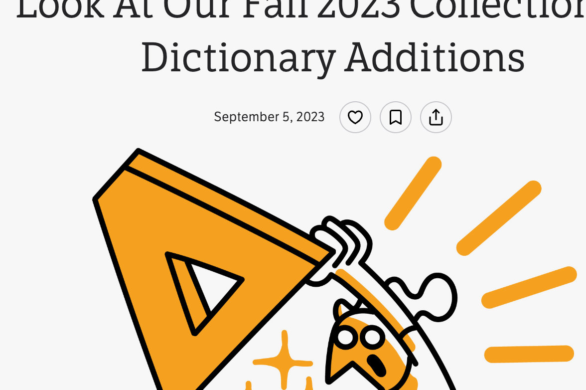 Image of redesigned article page for Dictionary.com